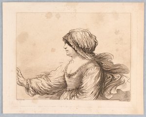 Porträt einer Frau von Francesco Bartolozzi