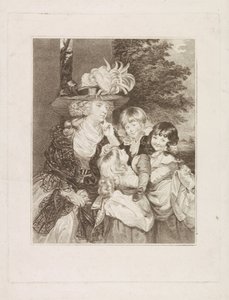 Porträt von Lady Smith und ihren drei Kindern von Francesco Bartolozzi