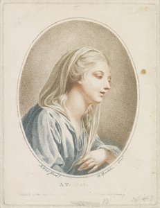 Porträt einer Frau von Francesco Bartolozzi