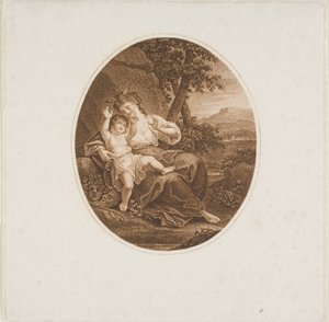 Sappho hört der Liebe zu von Francesco Bartolozzi
