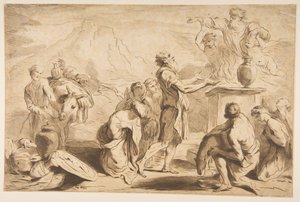 Das Opfer Noahs, 1765 von Francesco Bartolozzi