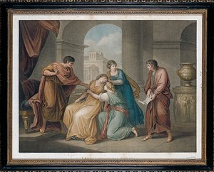 Vergil liest seine Aeneis von Francesco Bartolozzi