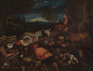 Bau der Arche von Francesco Bassano