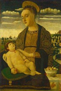 Madonna mit Kind, späte 1460er von Francesco Benaglio