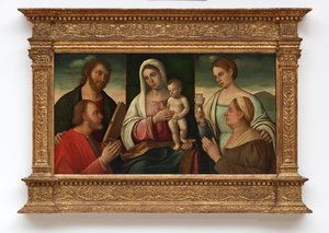 Madonna mit Kind, Heiligen und Stiftern