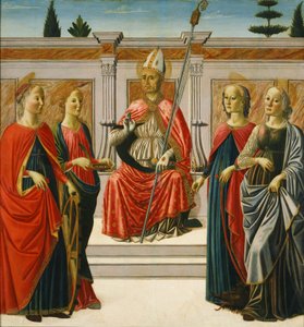 Heiliger Nikolaus und Heiliger Katharina, Heiliger Lucia, Heiliger Margareta, Heiliger Apollonia