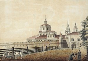 Das St. Andronik-Kloster in Moskau, 1780er Jahre von Francesco Camporesi