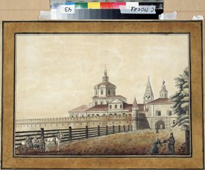 Ansicht des Andronik-Klosters in Moskau