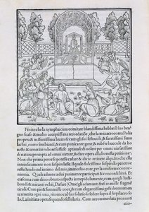 Nymphen mit dem Liebhaber von Polia, Illustration aus einer Kopie von 