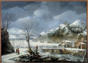 Winterlandschaft von Francesco Foschi