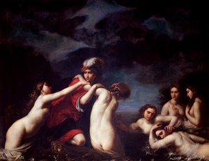 Hylas und die Nymphen. Gemälde von Francesco Furini (1604-1646). Florenz, Palazzo Pitti von Francesco Furini