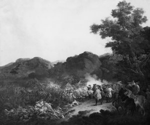 Die Schlacht von Lens gegen die spanische Armee, 20. August 1648 von Francesco Giuseppe Casanova