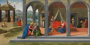 Szenen aus dem Leben des heiligen Johannes des Täufers, ca. 1506-7 von Francesco Granacci