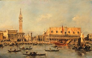 Dogenpalast in Venedig, von Francesco Guardi (1712-1793)