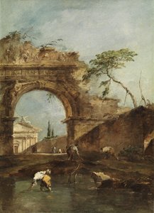 Landschaft - Capriccio, ca. 1780
