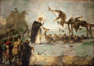 Das Wunder eines dominikanischen Heiligen von Francesco Guardi