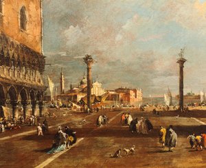 Piazza San Marco in Richtung San Giorgio Maggiore, von Francesco Guardi (1712-1793) von Francesco Guardi