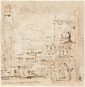 Piazza San Marco mit Dogenpalast, 1773-1778 von Francesco Guardi