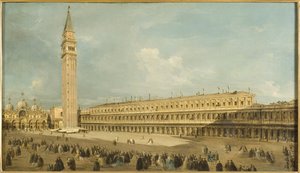 Piazza San Marco, Venedig von Francesco Guardi