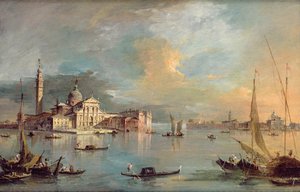 San Giorgio Maggiore, Venedig, mit der Giudecca und Zitelle von Francesco Guardi