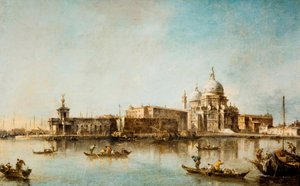 Santa Maria della Salute und die Dogana, Venedig, 1760-1790 von Francesco Guardi