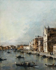 Die Kirche Santa Lucia am Canal Grande, Venedig von Francesco Guardi