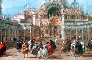 Das Fest der Himmelfahrt auf der Piazza San Marco, ca. 1775