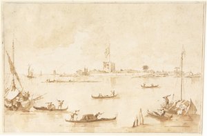 Die Festung San Andrea von der Lagune aus
