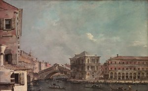 Der Canal Grande oberhalb der Rialto-Brücke