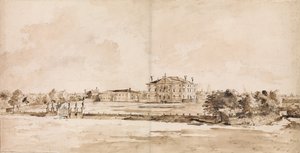 Die Villa Loredan, nahe Treviso, ca. 1778 von Francesco Guardi
