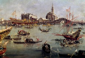 Der Doge auf dem Bucentaurus in San Nicolo vom Lido nach Venedig, Christi Himmelfahrt