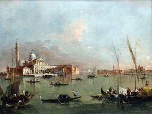 Venedig: San Giorgio Maggiore mit der Giudecca und der Zitelle von Francesco Guardi