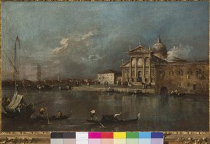 Blick auf San Giorgio Maggiore von der Giudecca von Francesco Guardi