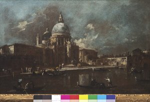 Ansicht der Kirche Santa Maria della Salute von Francesco Guardi