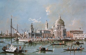 Ansicht der Kirche Santa Maria della Salute, 18. Jahrhundert