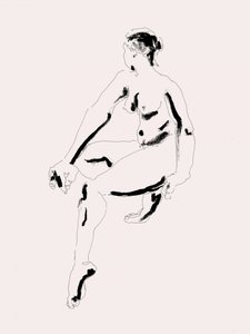 Minimalistische Aktzeichnung von Francesco Gulina
