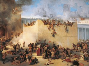 Italien, Lombardei, Zerstörung des Tempels von Jerusalem