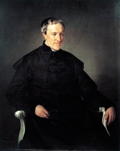 Porträt von Antonio Rosmini Serbati, von Francesco Hayez (1791-1882), Öl auf Leinwand