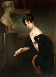 Porträt von Cristina Trivulzio Belgiojoso von Francesco Hayez