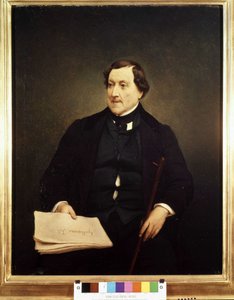 Porträt von Gioacchino Rossini (1792-1868) - von Hayez, Brera-Museum, Mailand