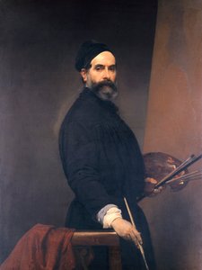 Selbstporträt im Alter von 57 Jahren von Francesco Hayez