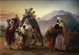 Die Versöhnung von Jakob und Esau von Francesco Hayez
