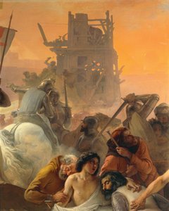 Der Durst der ersten Kreuzfahrer in Jerusalem, von Francesco Hayez (Detail) von Francesco Hayez