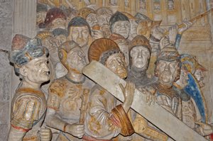 Frankreich, Avignon, Palais des Papes (1334), Marmorrelief des Kreuzwegs aus dem Celestinerkloster in Avignon von Francesco Laurana (1478 beauftragt) von Francesco Laurana