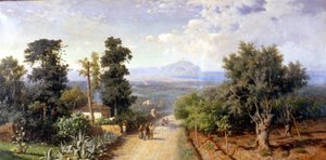 Die Umgebung von Palermo. Gemälde von Francesco Lojacono (1841 - 1915) von Francesco Lojacono