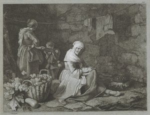 Innenraum eines Bauernhauses
