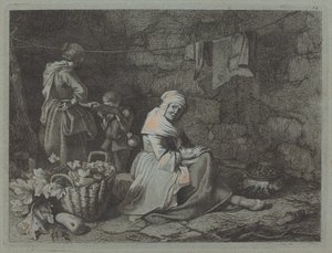 Innenansicht eines Hauses, 1763