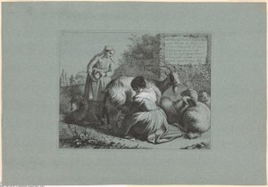 Tafel 1, aus dem Satz von 12 Pastoralszenen