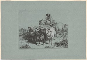 Tafel 9, aus der Serie der 12 Pastoralszenen von Francesco Londonio