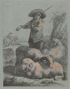 Stehender Hirte
